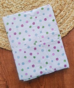 Cotton Cradle Cloth - Light Lavender with Color Full Print - CC1