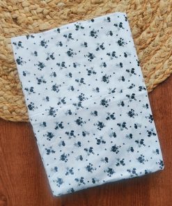 Cotton Cradle Cloth - Dark Green Floral   - CC1