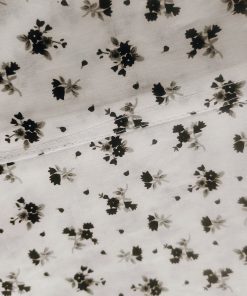 Cotton Cradle Cloth - Dark Green Floral   - CC1 - Image 2