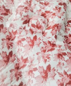Foldable Cotton Bedding Set - 100x54cm - Pink Floral - BS1 - Image 2