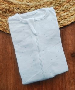 Sleeping Suit - White with Small Blue Star - SS1 - Image 2