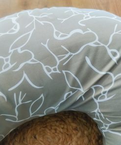 Mother Feeding Pillow  - Dark Beige with White Print - MFPL - Image 2