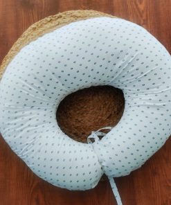 Mother Feeding Pillow  - White with Geometric Pattern - MFPL