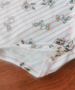 Alternative view of Sleeveless Romper/Onesie - Pink Strip with Mickey Mouse - SLBS