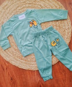Full Sleeve Pajama - Lite Green - PJ1