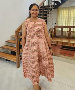 Maternity Casual Feeding Dress - MCFK - Pink and Yellow Floral