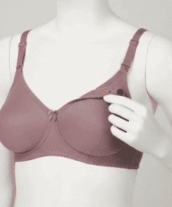 Maternity Bra/Nursing Bra/Feeding Bra - Dark Pinkish Grey