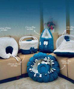 Baby Premium Essential Accessory 5 Piece Set - Teal Green and White - BS1