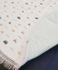Alternative view of Cotton Baby Play Round Mat - Color Vehicle with Light Blue - PM1