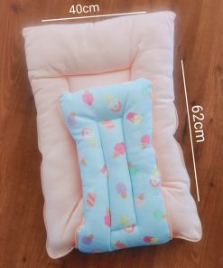 Soft Cotton Kangaroo Wrapper - Light Blue with Ice Cream and Orange - KW1 - Image 2