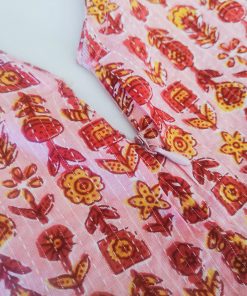 Alternative view of Maternity Casual Feeding Dress - MCFK - Pink and Yellow Floral