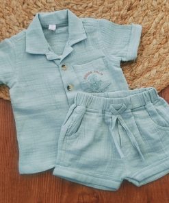 Shirt and Shorts Set - Green - SH1
