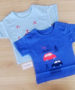 Boys T-Shirt Combo - Royal Blue and Sky Blue - BTS1
