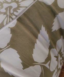 Mother Feeding Pillow  - Green with Big White Floral - MFPL - Image 2