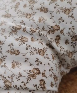 Mother Feeding Pillow  - White With Brown Floral - MFPL - Image 2