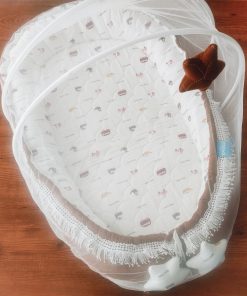 Baby Cotton Adjustable Bed Set - Brik Brown - BS1 - Image 3