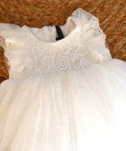 Alternative view of Girls Casual Frock -  White Net - FRK