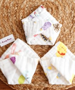 Alternative view of Premium Crinkled Muslin Face Towel Assorted Combo (25x25cm) - FT1