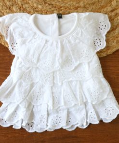 Alternative view of Premium Top and Shorts - White Top with Dark Blue Shorts - GTP1