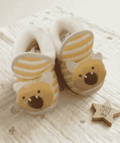 Baby Booties  - Yellow Stripe - BTS1