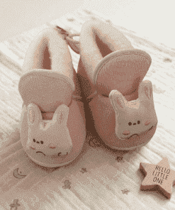 Baby Booties  - Pink Bunny - BTS1