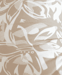 Mother Feeding Pillow  - White and Beige Big Floral Print - MFPL - Image 2