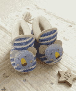 Baby Booties  - Blue Stripe - BTS1