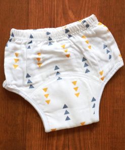 Padded underwear - organic muslin cotton - Orange Arrow - PU1
