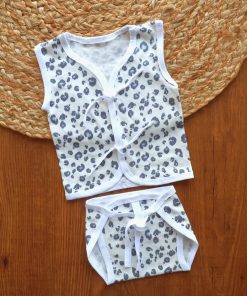 Jhabla and Nappy - Gray Print - JHN