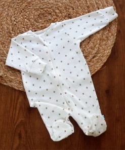Sleeping Suit - Off White with Ice Cream Small Print - SS1