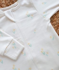 Sleeping Suit - Off White with Yellow Flower - SS1 - Image 2