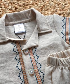 Shirt and Shorts Set - Beige - TSH - Image 3