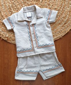 Shirt and Shorts Set - Beige - TSH - Image 2