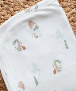 Hooded Blanket - 60x80cm - Off White with House and Donkey - HBL1 - Image 2