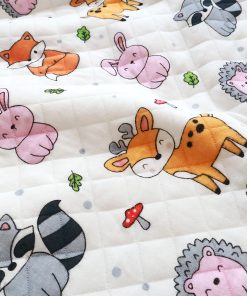 Alternative view of Soft Cotton Hooded Blanket - Cute Animals  - BL1