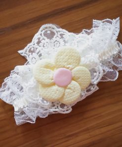 Baby Girl Head Band - Yellow Flower - HB1