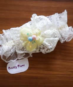 Baby Girl Head Band - Yellow Butterfly - HB1