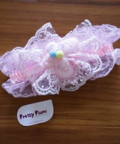 Baby Girl Head Band - Pink Butterfly - HB1
