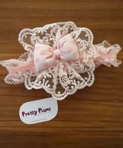 Baby Girl Head Band - Pink Bow - HB1