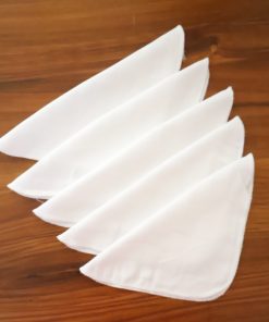 Assorted Muslin Face Towel Combo - White(25x25cm) - FT1 - Image 2