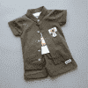 Shirt and Shorts Set -  Dark Green - TSH