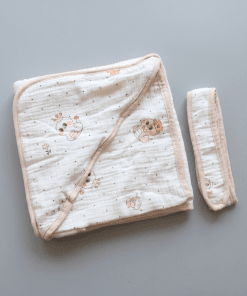Crinkled Muslin Hooded Blanket - Baby Snake - BL1
