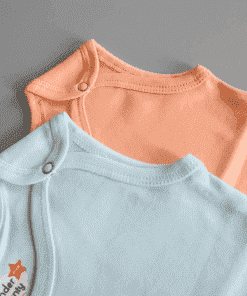 Alternative view of Premium Knitted Cotton Jhabla -  Combo Pack of 2 - Orange + Light Blue - JH1