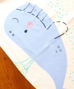Alternative view of Cotton Swaddle - SW1 - 105x105 cm - Whale