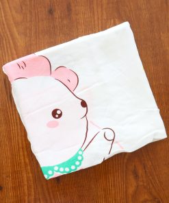 Cotton Swaddle - SW1 - 105x105 cm - Pink Rabbit