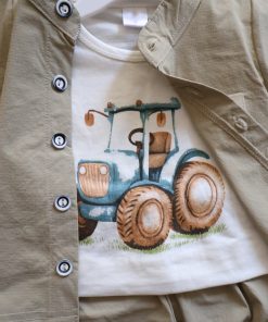 Alternative view of Shirt and Shorts Set - Beige - TSH