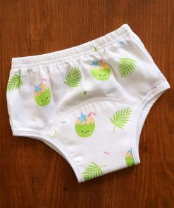 Padded underwear - Organic Cotton - Coconut and Leaf - PU1