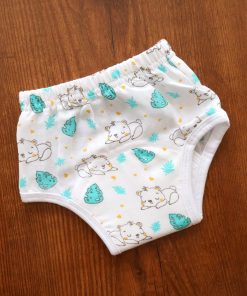 Padded underwear - Organic Cotton - Green Leaf with Koala - PU1