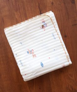 Cotton Blanket - Cream with Dog - BL1