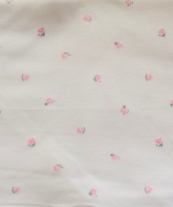 Hooded Blanket - 60x80cm - Off White with Pink Floral - HBL1 - Image 2